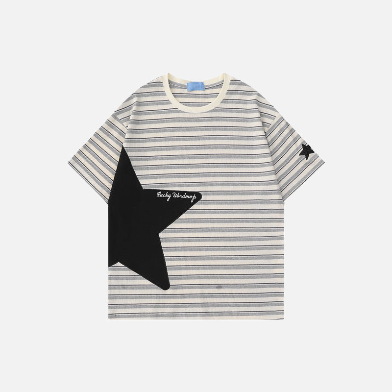Star Pattern Knitted T-Shirts – DAXUEN
