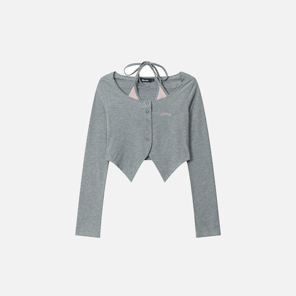 Women's Retro Two-piece Cardigan