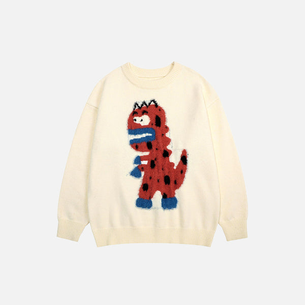 Knitted Dinosaur Jumper Sweater