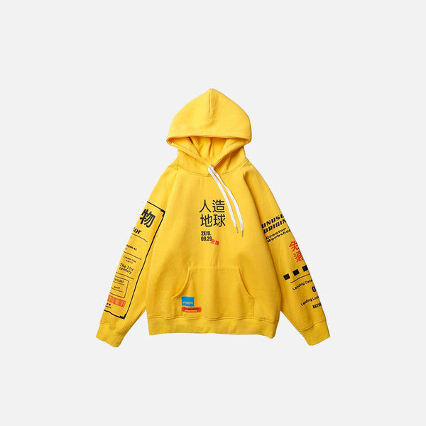 The Article Japanese Letter Print Hoodie