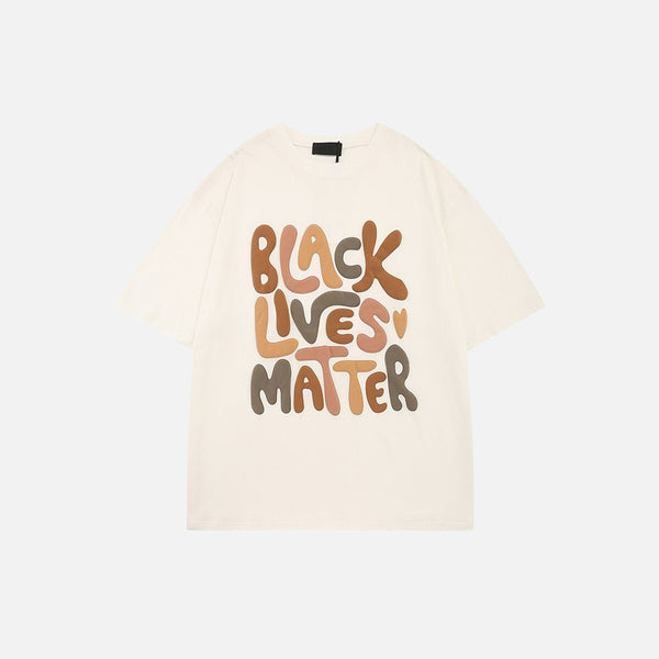 BLM Colorful Letter T-shirt