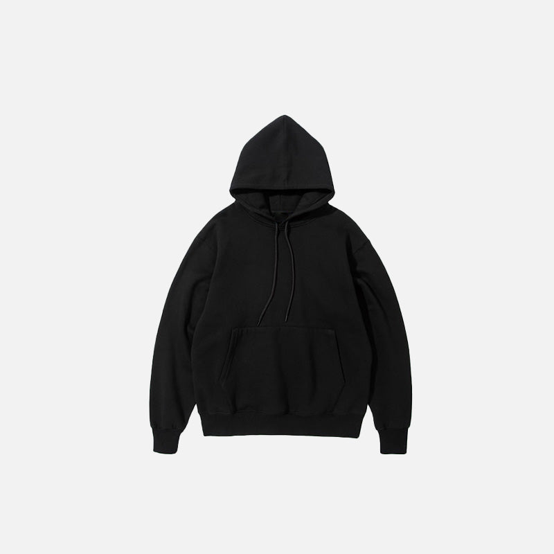 Cheap plain black online hoodie