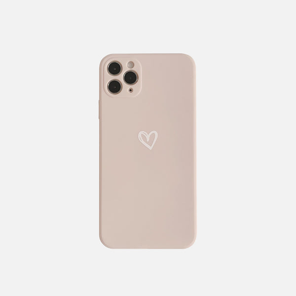 Soft Heart Mobile Phone Case For iPhone