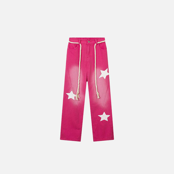 Star Pink Denim Jeans