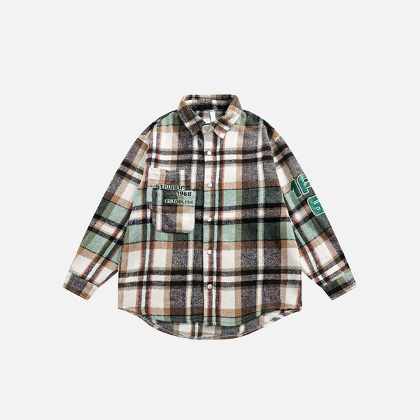 Vintage Long Sleeve Plaid Shirt