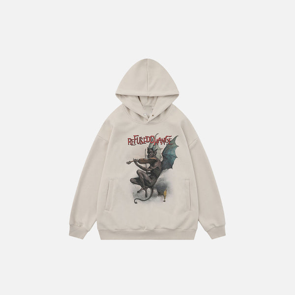 Artist Devil Graphic Print Hoodie