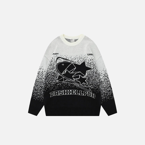 Y2K Star Glitter Sweater