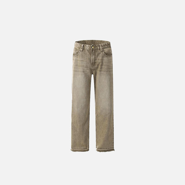 Baggy-Jeans in Braun