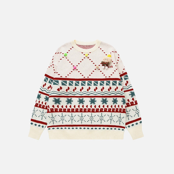 Christmas Knitted Snow Sweater