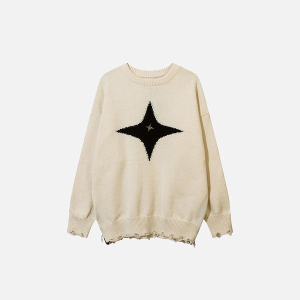 Far Star Loose Knitted Sweater