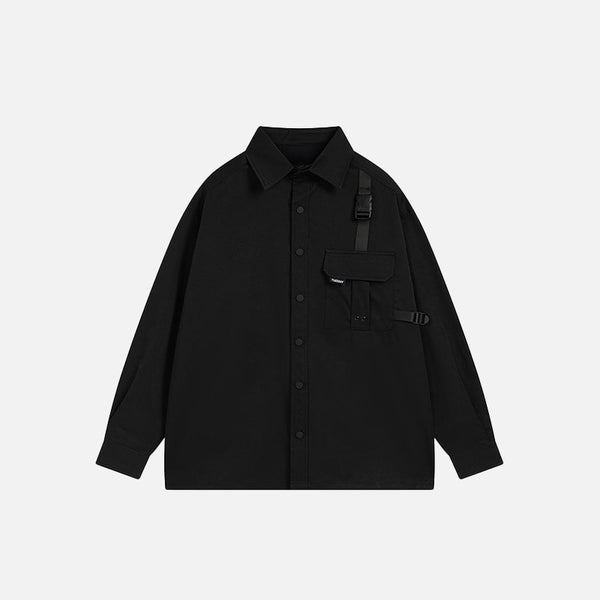 Black Front Pocket Shirt