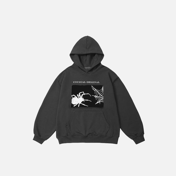 Spider Hunter Graphic Print Hoodie