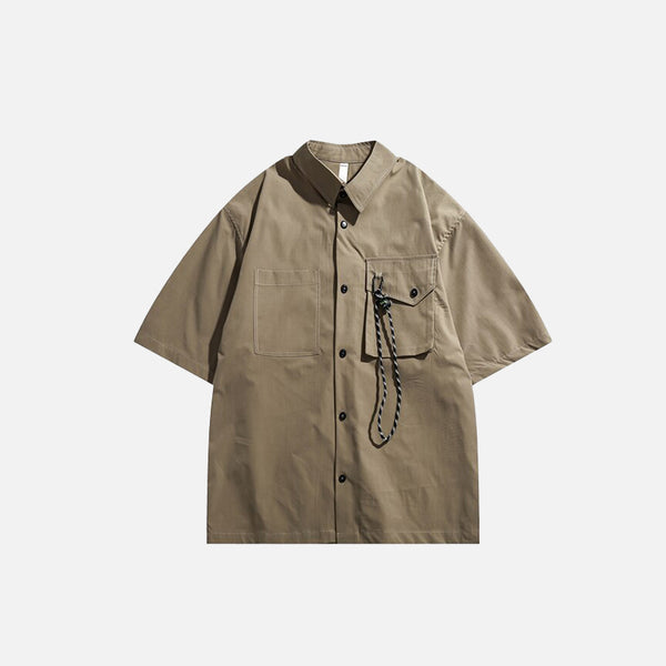 Oversized Rope Pocket Shirt