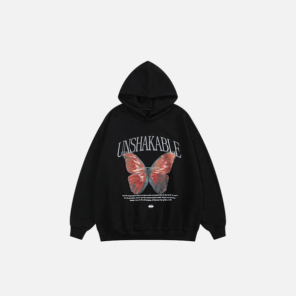 Unshakable Butterfly Graphic Hoodie