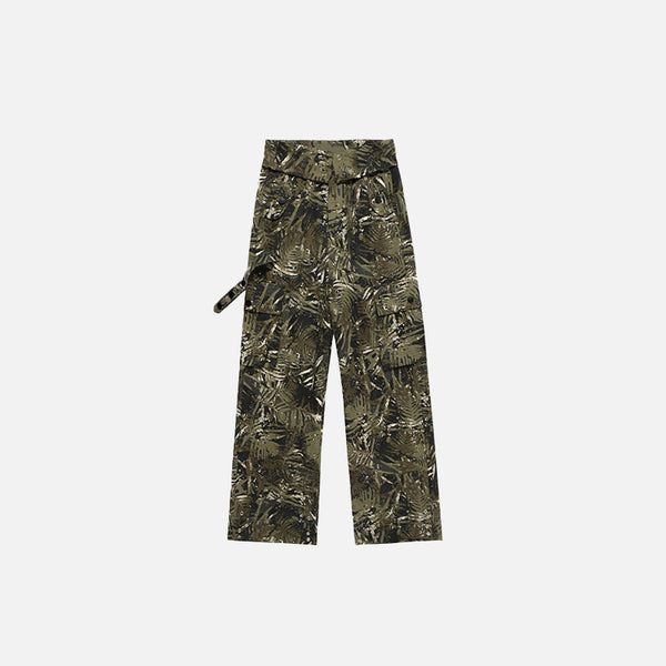 Jungle Print Cargo Pants