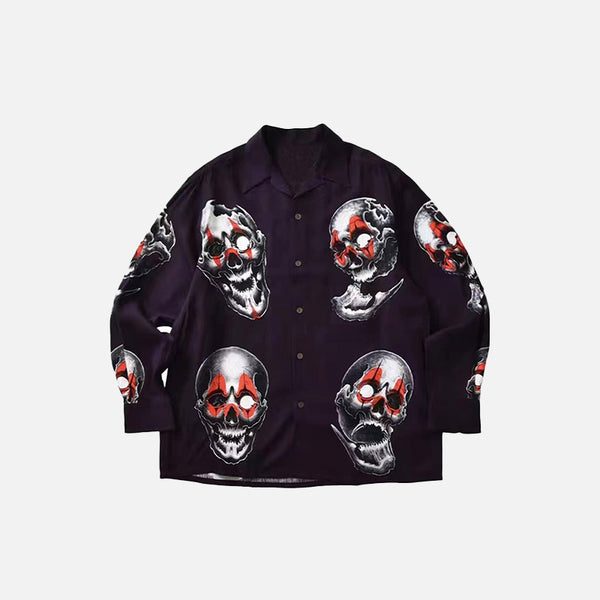 Camisa Manga Larga Calavera Joker