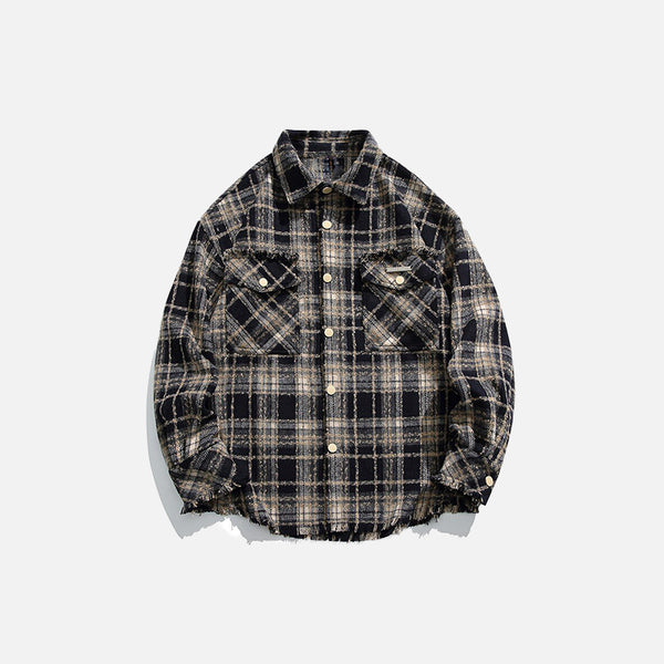 Loose Plaid Shirt