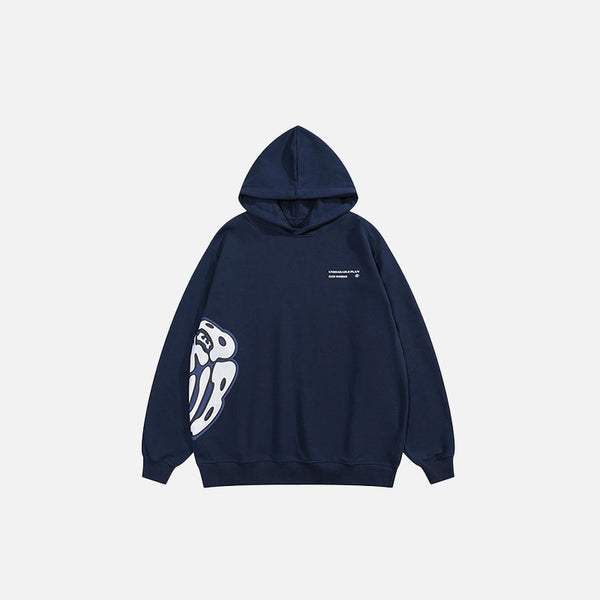 Patched Sided Hoodie