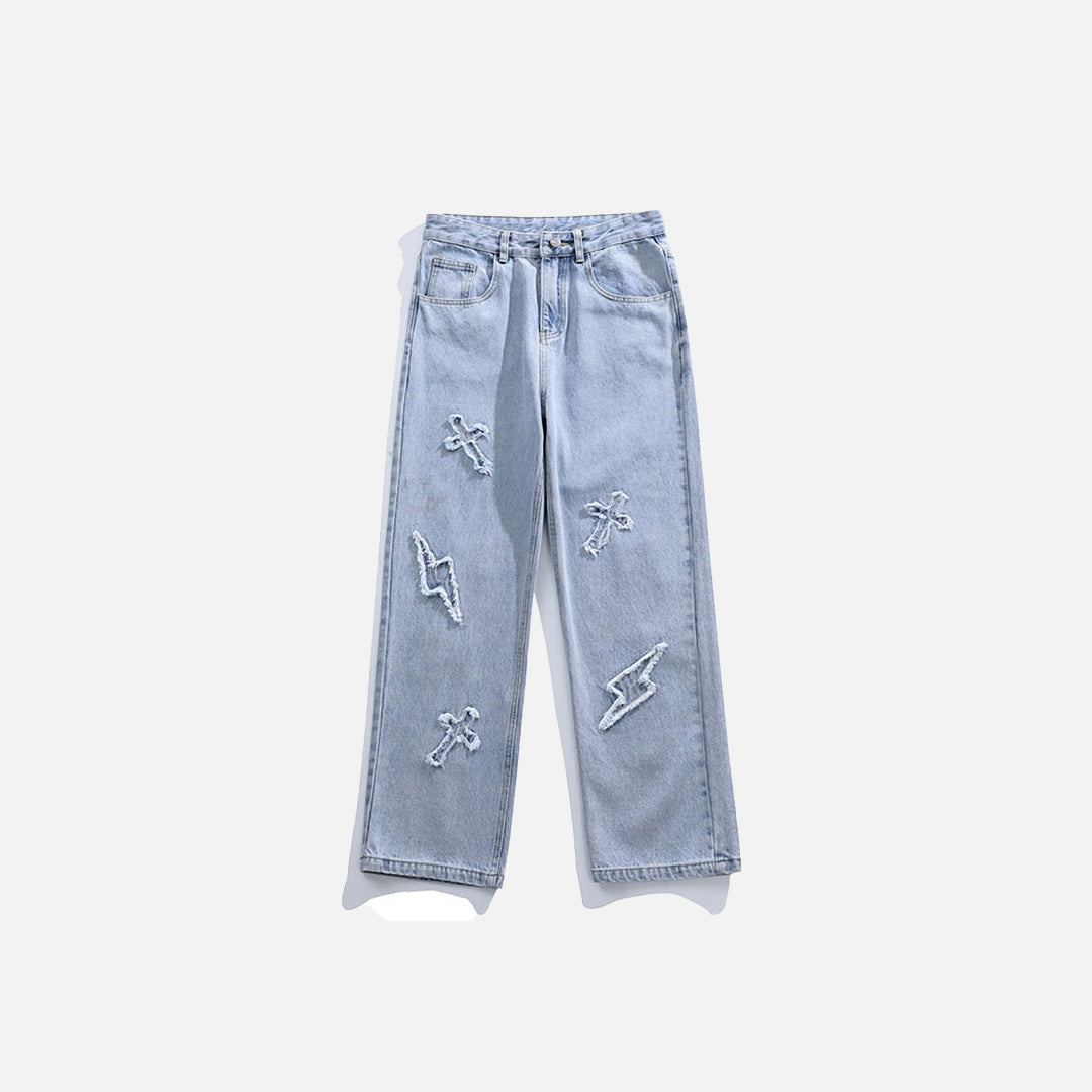 最も優遇の 23SS UNUSED 13oz pants denim ripped デニム/ジーンズ