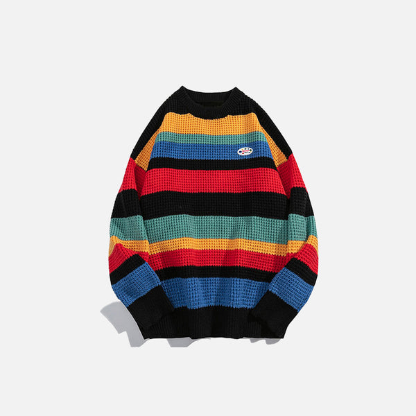 Color Splicing Sweater