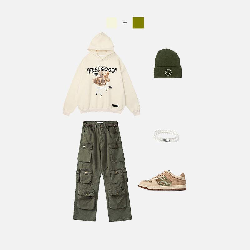 All-Over Pockets Cargo Pants