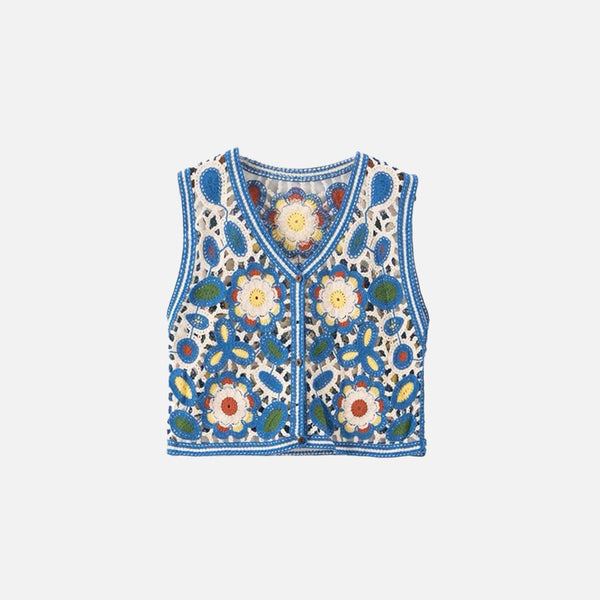 Floral Pattern Women's Cardigan