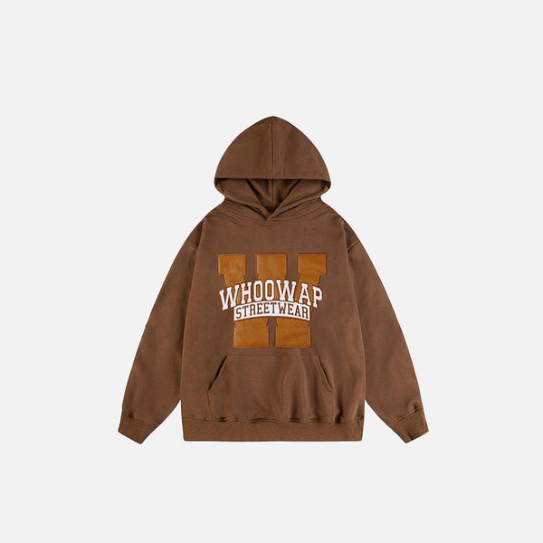Letter Printed Oversized Hoodie