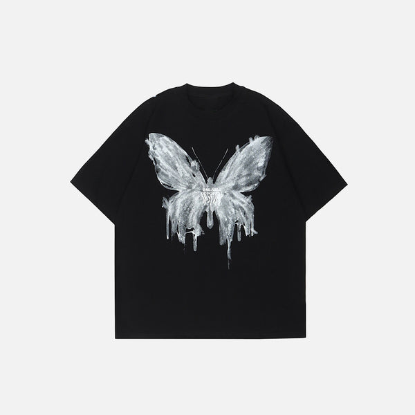 Camiseta con estampado de mariposas