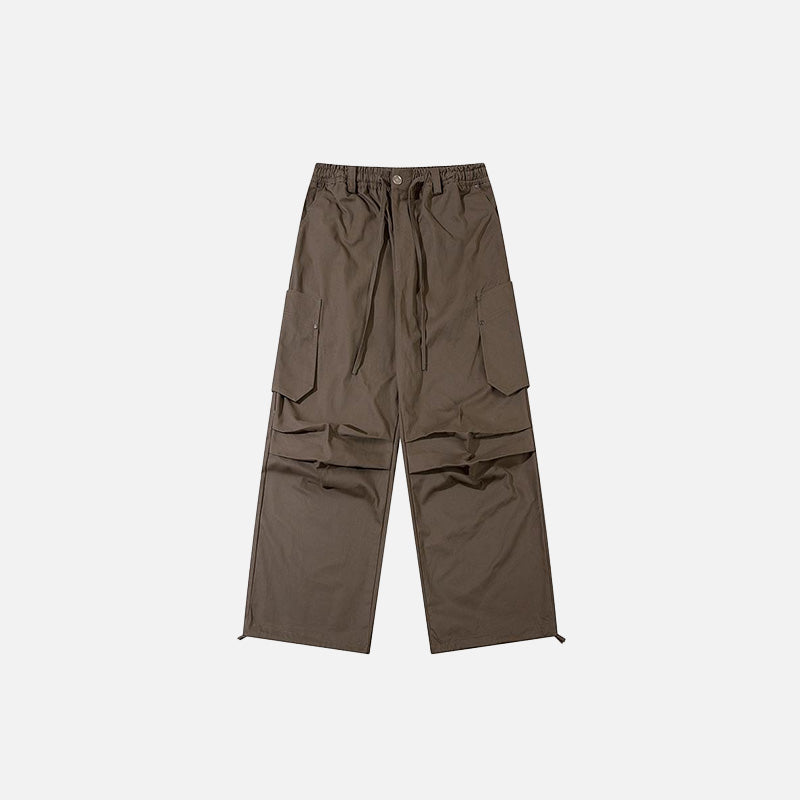 The auburn variant of the Loose Solid Color High Waist Cargo Pants