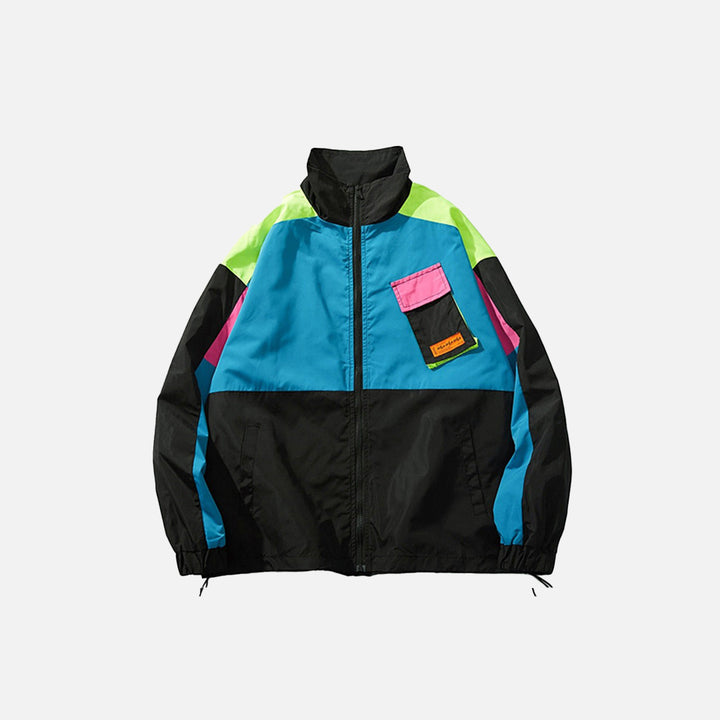 Multicolor Windbreaker