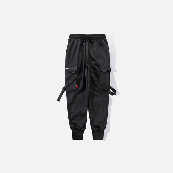 Ribbon Buckle Cargo Pants