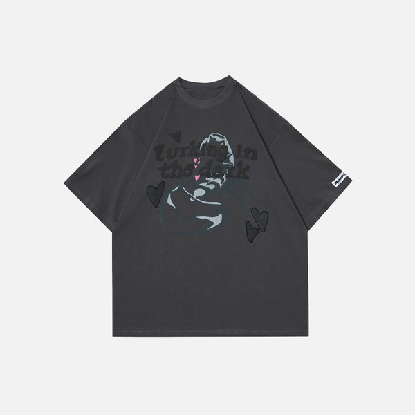 Lurking In The Dark Scorpion Print T-shirt