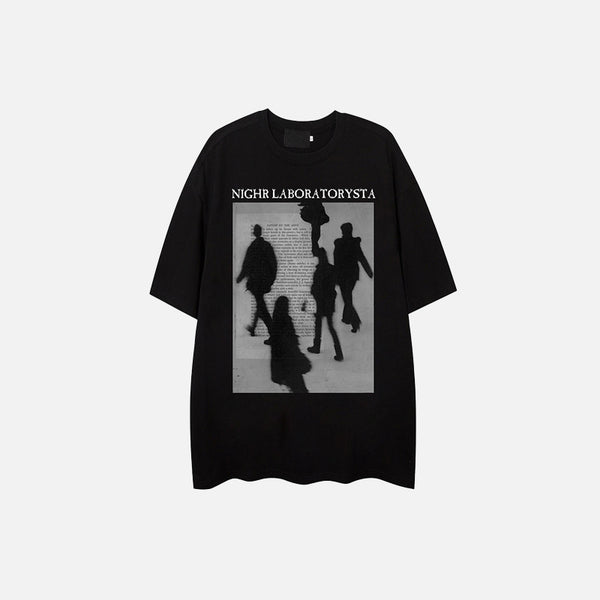 Stranger Shadows Print T-shirt