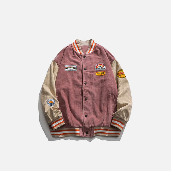 Vintage Embroidery Varsity Jacket