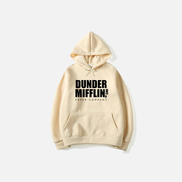 Letter Print Solid Color Hoodie