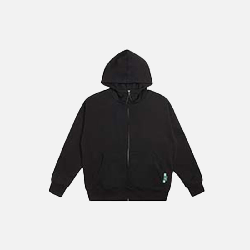 Blank zip up online hoodie