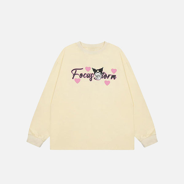 Love Hearts Long-sleeved T-shirt