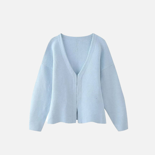 V-neck Vintage Knitted Cardigan