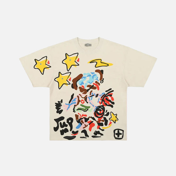 Y2K Graffiti Star T-shirt