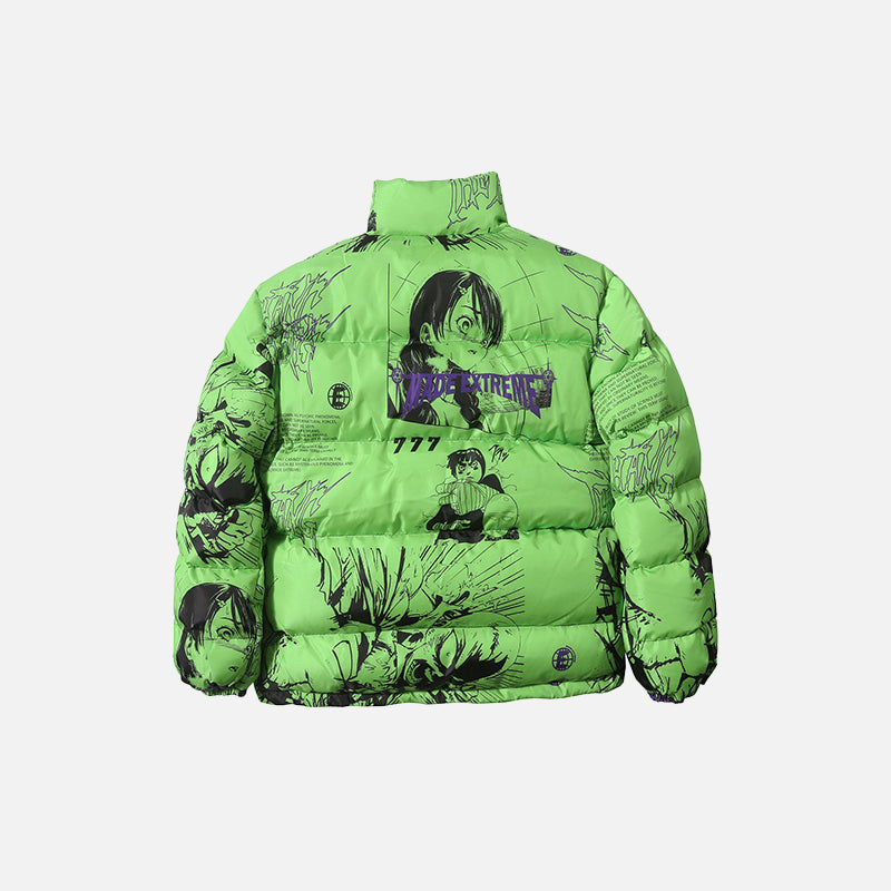 77F7GHT Overlapped Puffer Jacket