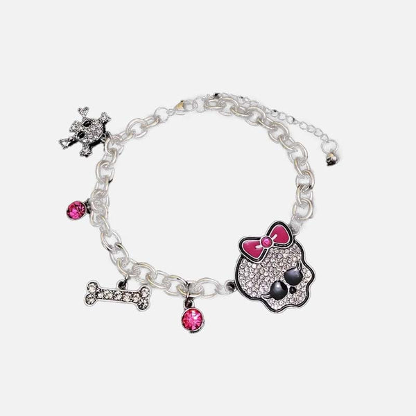 Y2K Pink Cute Skeleton Bracelet