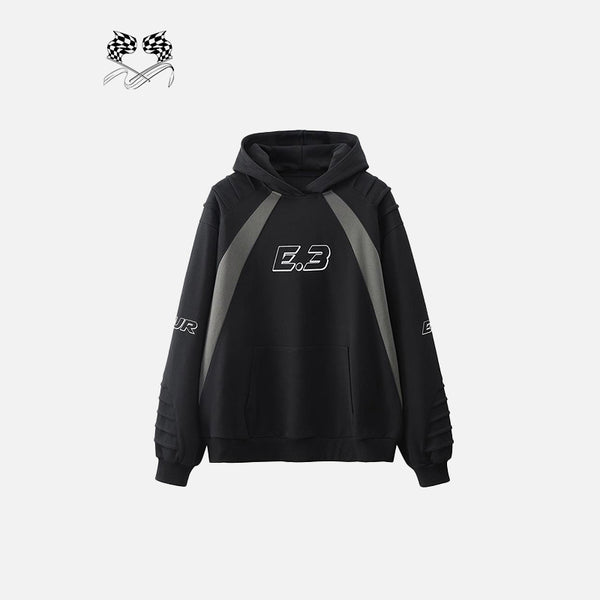 Color Contrast Oversized Hoodie