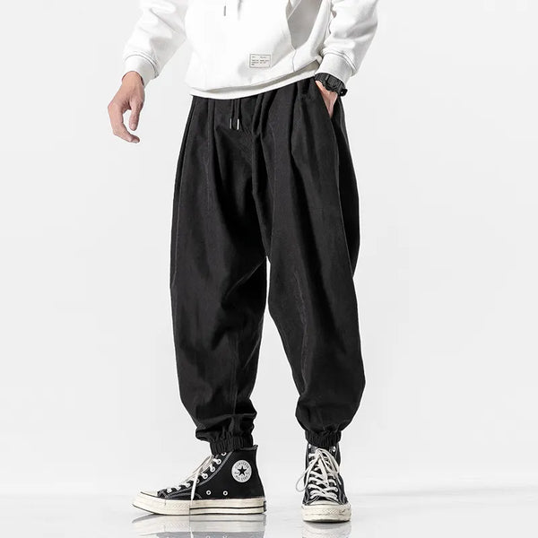 Loose Harem Elastic-waist Sweatpants