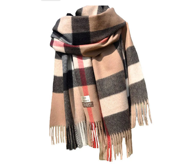 Plaid Soft Scarves