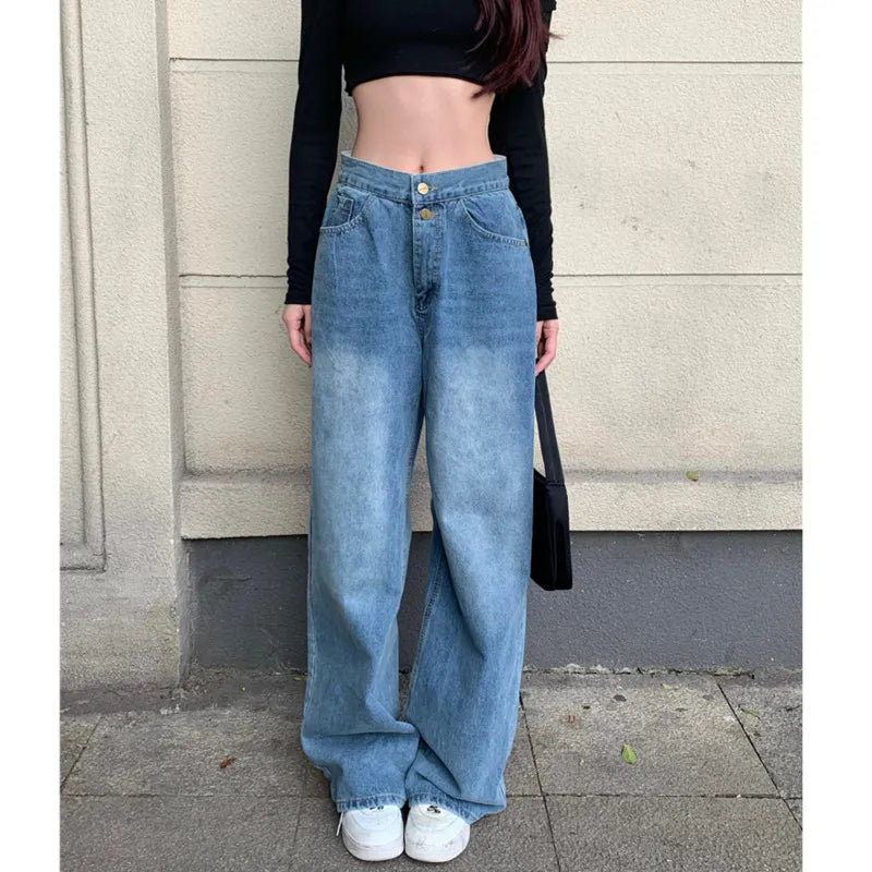 Y2K Stars Graphic Jeans – DAXUEN
