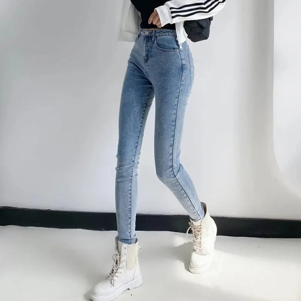 High-waist Vintage Skinny Jeans