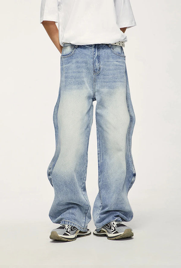 Baggy Washed Denim Jeans