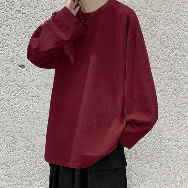 Long Sleeve Oversized Blank T-shirt