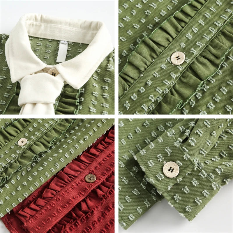 The details of the Women's Spring Hippie Shirt from DAXUEN,