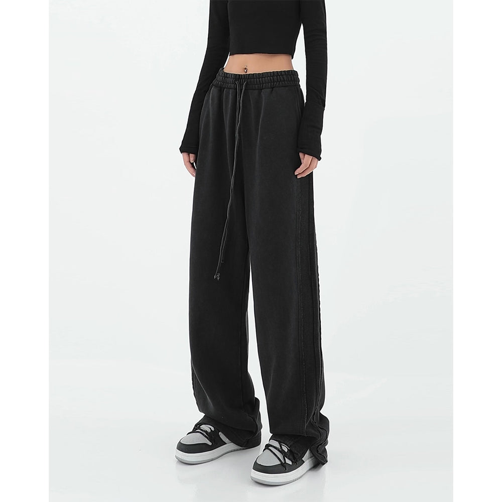Versatile Wide-leg High Waist Sweatpants – DAXUEN